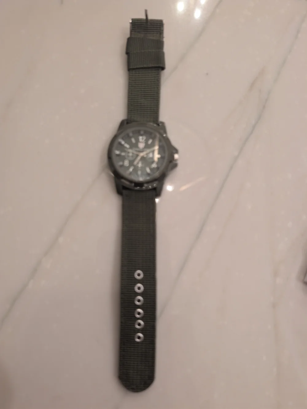 Gemius Army Military Style Quartz Watch – Green Nylon Band